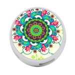 Artistic Pattern Mandala 4-Port USB Hub (Two Sides) Front