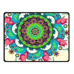 Artistic Pattern Mandala One Side Fleece Blanket (small)