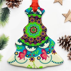 Artistic Pattern Mandala Christmas Tree Ornament (two Sides)