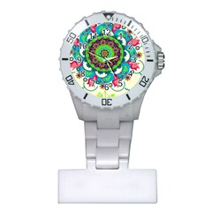 Artistic Pattern Mandala Plastic Nurses Watch