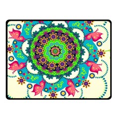 Artistic Pattern Mandala Fleece Blanket (small)