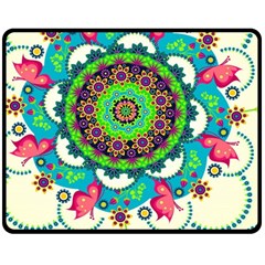 Artistic Pattern Mandala Fleece Blanket (medium)