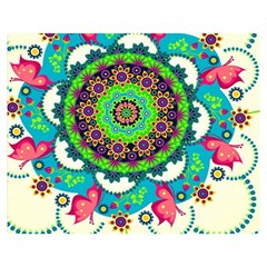 Artistic Pattern Mandala Premium Plush Fleece Blanket (medium)