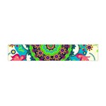 Artistic Pattern Mandala Premium Plush Fleece Scarf (Mini) Back