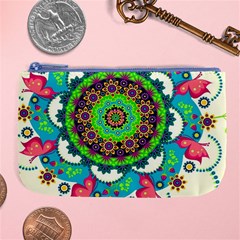 Artistic Pattern Mandala Large Coin Purse by Jancukart