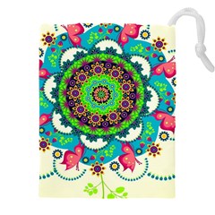 Artistic Pattern Mandala Drawstring Pouch (5xl) by Jancukart