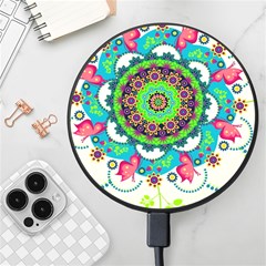 Artistic Pattern Mandala Wireless Fast Charger(black)