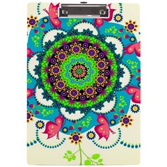 Artistic Pattern Mandala A4 Acrylic Clipboard