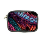 Floral Digital Art Tongue Out Coin Purse Front