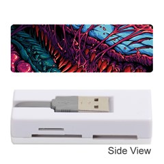 Floral Digital Art Tongue Out Memory Card Reader (stick)