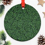 Leafy Elegance Botanical Pattern Ornament (Round) Front