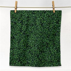 Leafy Elegance Botanical Pattern Face Towel by dflcprintsclothing