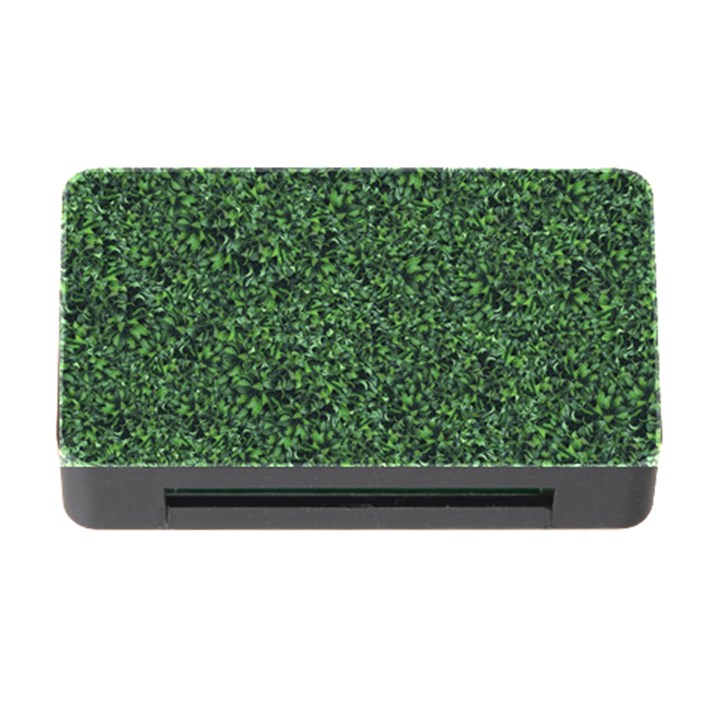 Leafy Elegance Botanical Pattern Memory Card Reader with CF