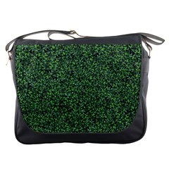 Leafy Elegance Botanical Pattern Messenger Bag by dflcprintsclothing