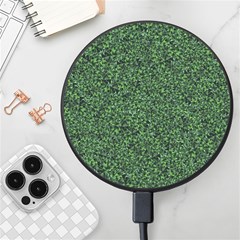 Leafy Elegance Botanical Pattern Wireless Fast Charger(black)