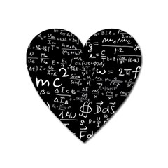 E=mc2 Text Science Albert Einstein Formula Mathematics Physics Heart Magnet