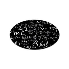 E=mc2 Text Science Albert Einstein Formula Mathematics Physics Sticker Oval (10 Pack) by Jancukart