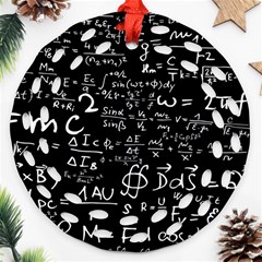 E=mc2 Text Science Albert Einstein Formula Mathematics Physics Ornament (round Filigree)