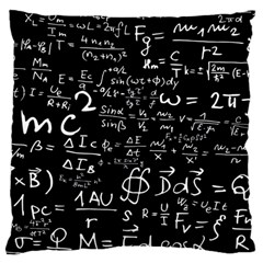 E=mc2 Text Science Albert Einstein Formula Mathematics Physics Large Cushion Case (one Side)