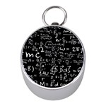 E=mc2 Text Science Albert Einstein Formula Mathematics Physics Mini Silver Compasses Front