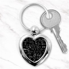 E=mc2 Text Science Albert Einstein Formula Mathematics Physics Key Chain (heart) by Jancukart