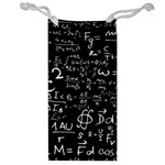 E=mc2 Text Science Albert Einstein Formula Mathematics Physics Jewelry Bag Front