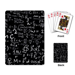 E=mc2 Text Science Albert Einstein Formula Mathematics Physics Playing Cards Single Design (rectangle)