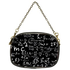 E=mc2 Text Science Albert Einstein Formula Mathematics Physics Chain Purse (one Side) by Jancukart