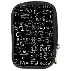 E=mc2 Text Science Albert Einstein Formula Mathematics Physics Compact Camera Leather Case by Jancukart