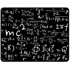 E=mc2 Text Science Albert Einstein Formula Mathematics Physics One Side Fleece Blanket (medium) by Jancukart