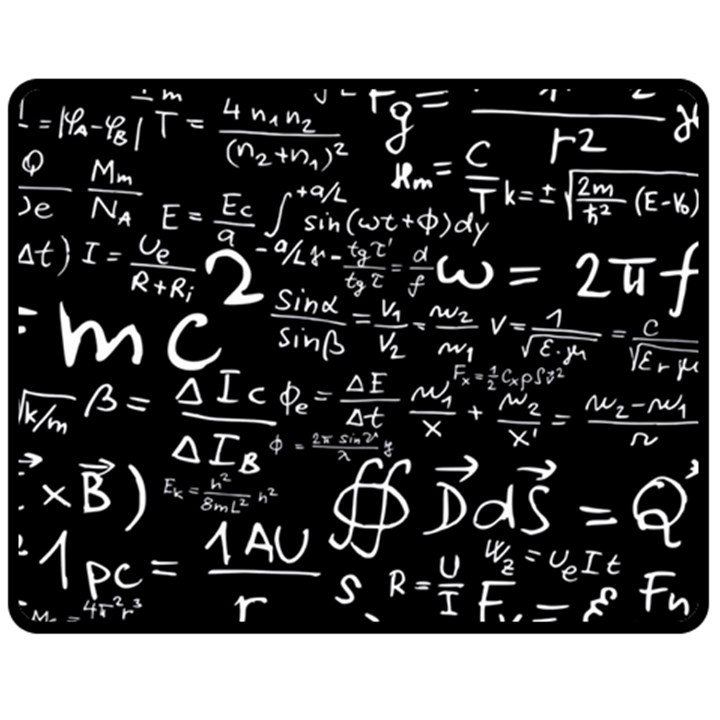 E=mc2 Text Science Albert Einstein Formula Mathematics Physics One Side Fleece Blanket (Medium)