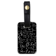 E=mc2 Text Science Albert Einstein Formula Mathematics Physics Luggage Tag (one Side) by Jancukart