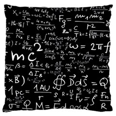 E=mc2 Text Science Albert Einstein Formula Mathematics Physics Large Premium Plush Fleece Cushion Case (one Side) by Jancukart