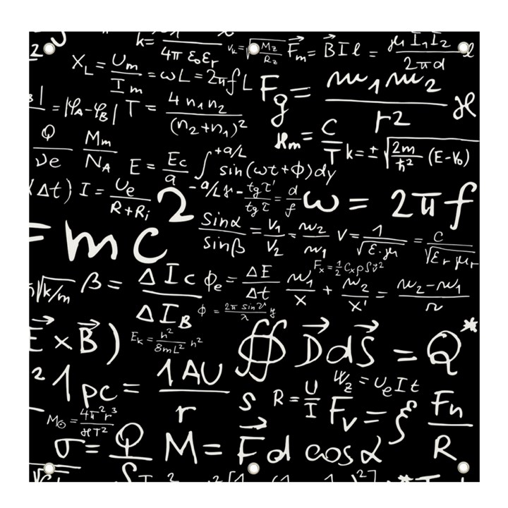 E=mc2 Text Science Albert Einstein Formula Mathematics Physics Banner and Sign 4  x 4 