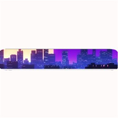 The Sun Night Music The City Background 80s 80 s Synth Small Bar Mat