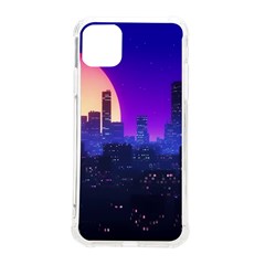 The Sun Night Music The City Background 80s 80 s Synth Iphone 11 Pro Max 6 5 Inch Tpu Uv Print Case