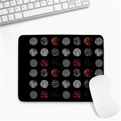 Black And Multicolored Polka Dot Artwork Digital Art Small Mousepad