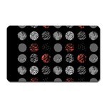 Black And Multicolored Polka Dot Artwork Digital Art Magnet (Rectangular) Front