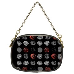 Black And Multicolored Polka Dot Artwork Digital Art Chain Purse (two Sides) by Jancukart