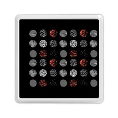 Black And Multicolored Polka Dot Artwork Digital Art Memory Card Reader (square) by Jancukart