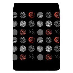 Black And Multicolored Polka Dot Artwork Digital Art Removable Flap Cover (l)