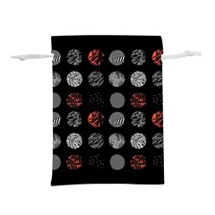 Black And Multicolored Polka Dot Artwork Digital Art Lightweight Drawstring Pouch (s)