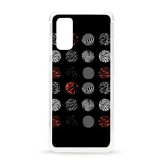 Black And Multicolored Polka Dot Artwork Digital Art Samsung Galaxy S20 6 2 Inch Tpu Uv Case by Jancukart