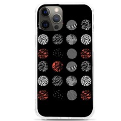 Black And Multicolored Polka Dot Artwork Digital Art Iphone 12 Pro Max Tpu Uv Print Case by Jancukart