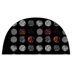 Black And Multicolored Polka Dot Artwork Digital Art Anti Scalding Pot Cap by Jancukart