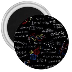 Black Background With Text Overlay Mathematics Formula Board 3  Magnets