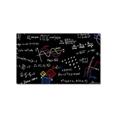 Black Background With Text Overlay Mathematics Formula Board Sticker Rectangular (10 Pack) by Jancukart