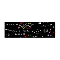 Black Background With Text Overlay Mathematics Formula Board Sticker Bumper (10 Pack)