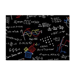 Black Background With Text Overlay Mathematics Formula Board Sticker A4 (100 Pack)