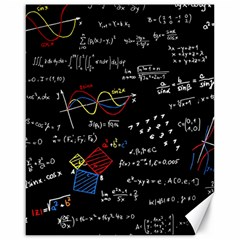 Black Background With Text Overlay Mathematics Formula Board Canvas 16  X 20 